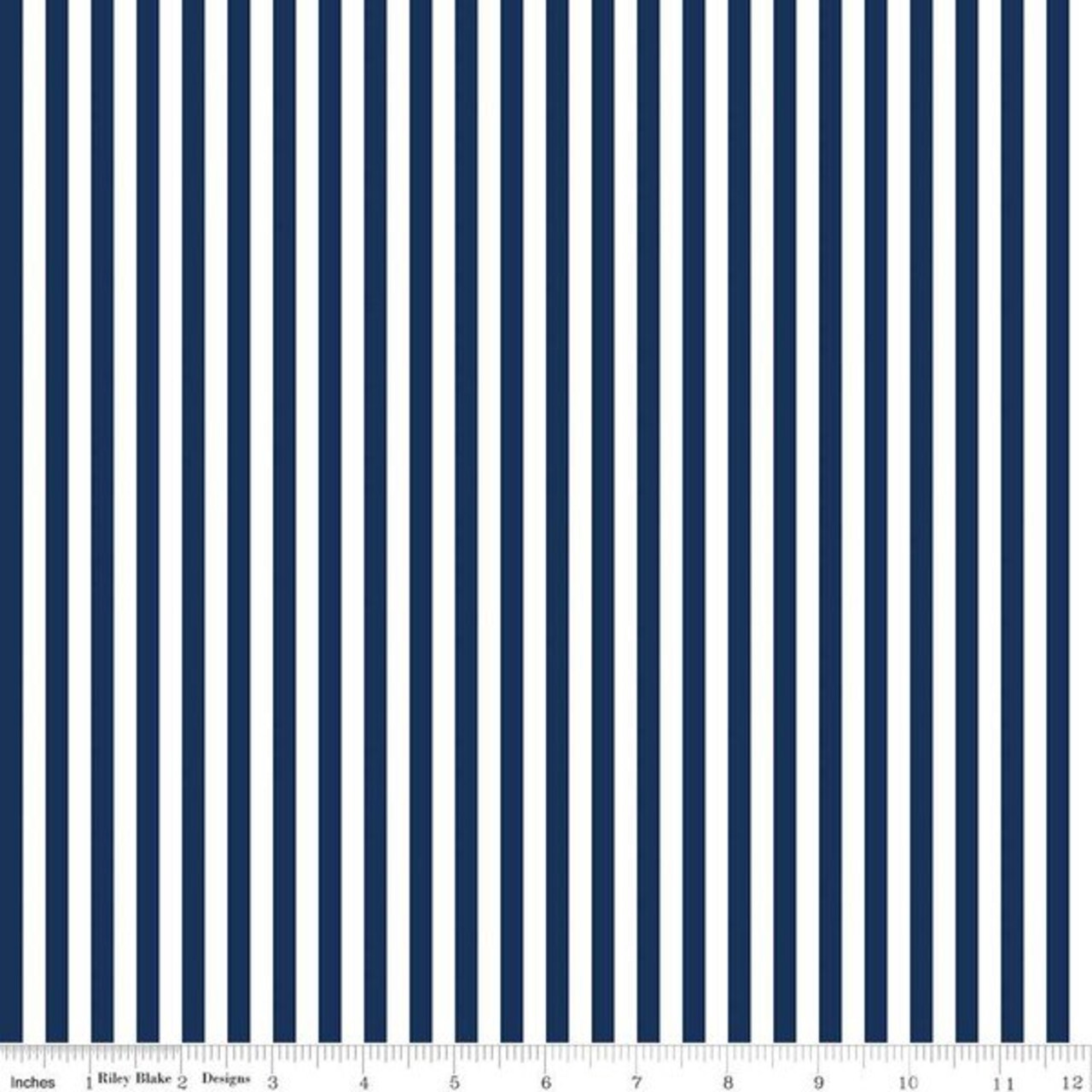 1/4" Stripe in Navy (c555-navy) | Stripes | Riley Blake Designs | Riley Blake